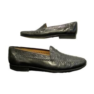 Sandro Moscoloni La Paz Ostrich Leather Handcrafted Loafers